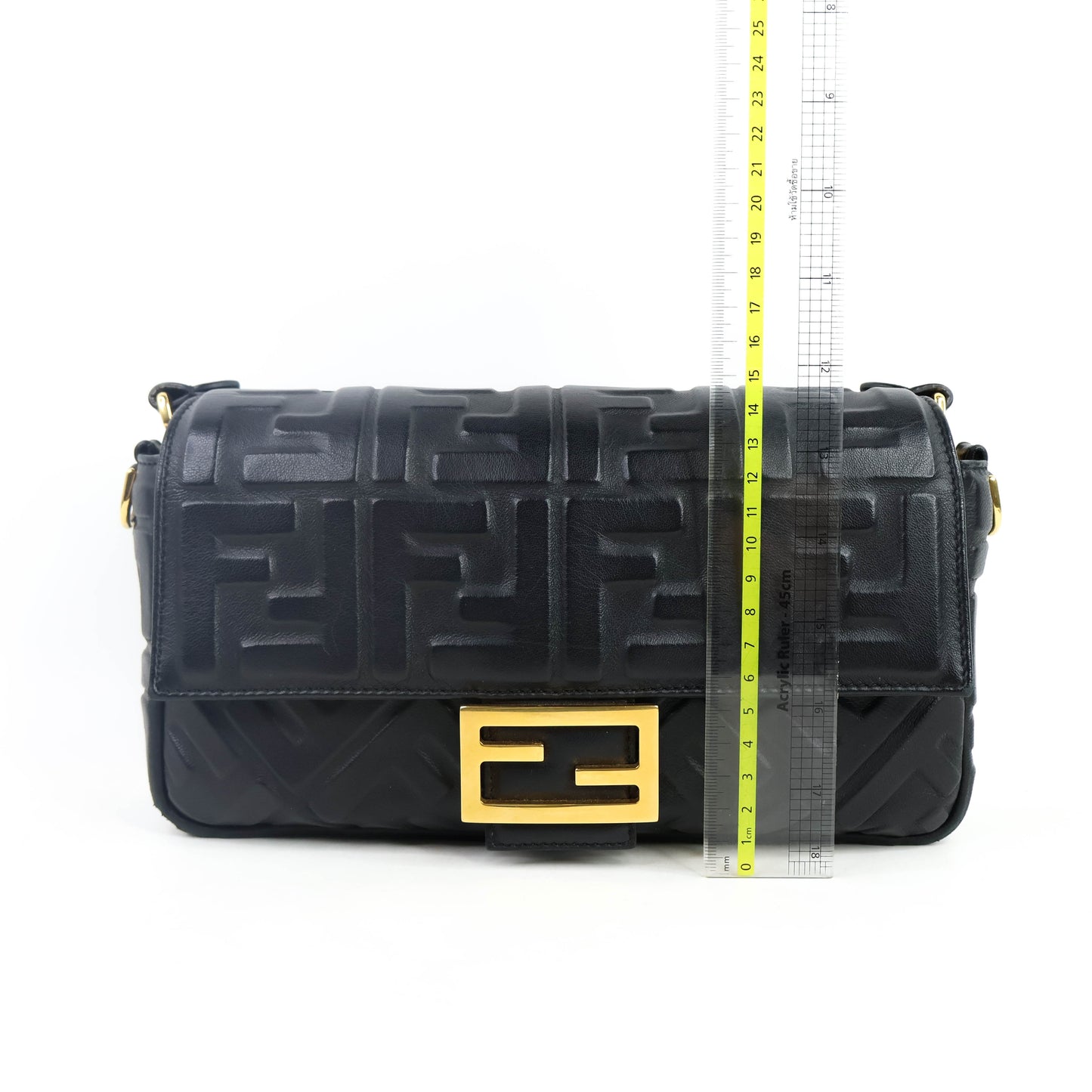 Fendi Nappa FF 1974 Baguette Black