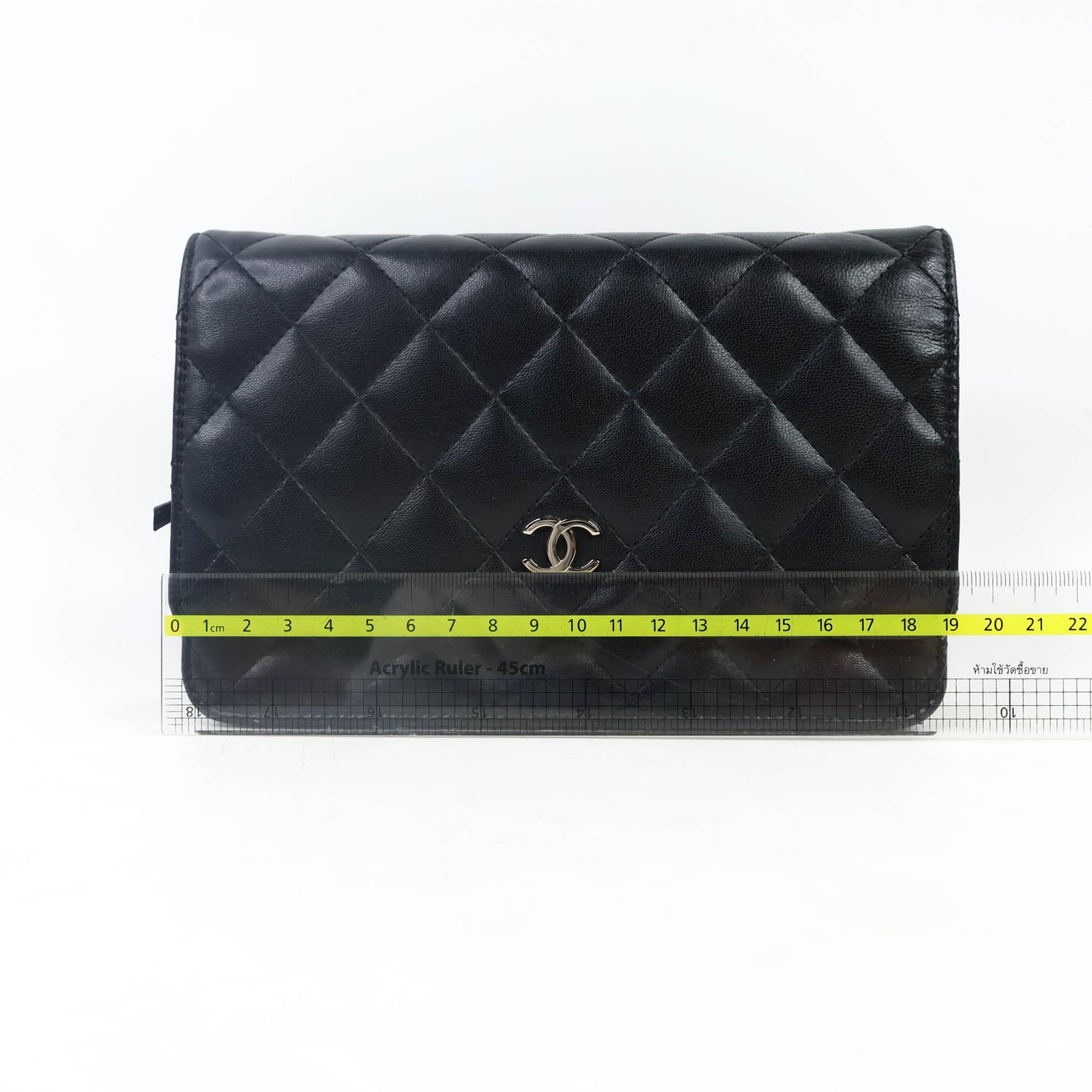 Chanel Lambskin Wallet On Chain Black