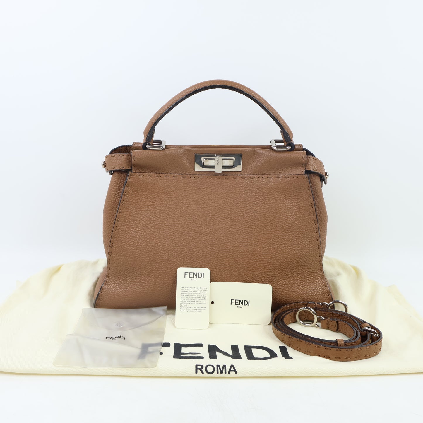 Fendi Peekaboo Regular Brown