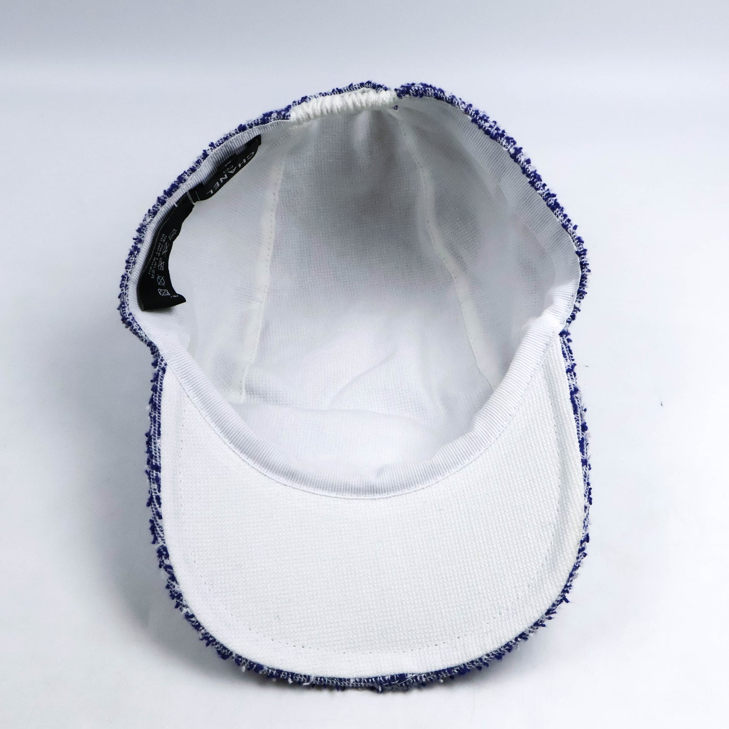 Chanel Cap Blue White Logo