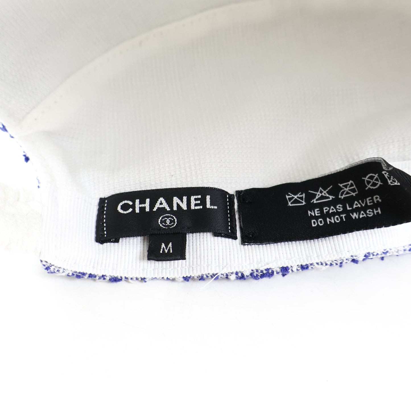 Chanel Cap Blue White Logo