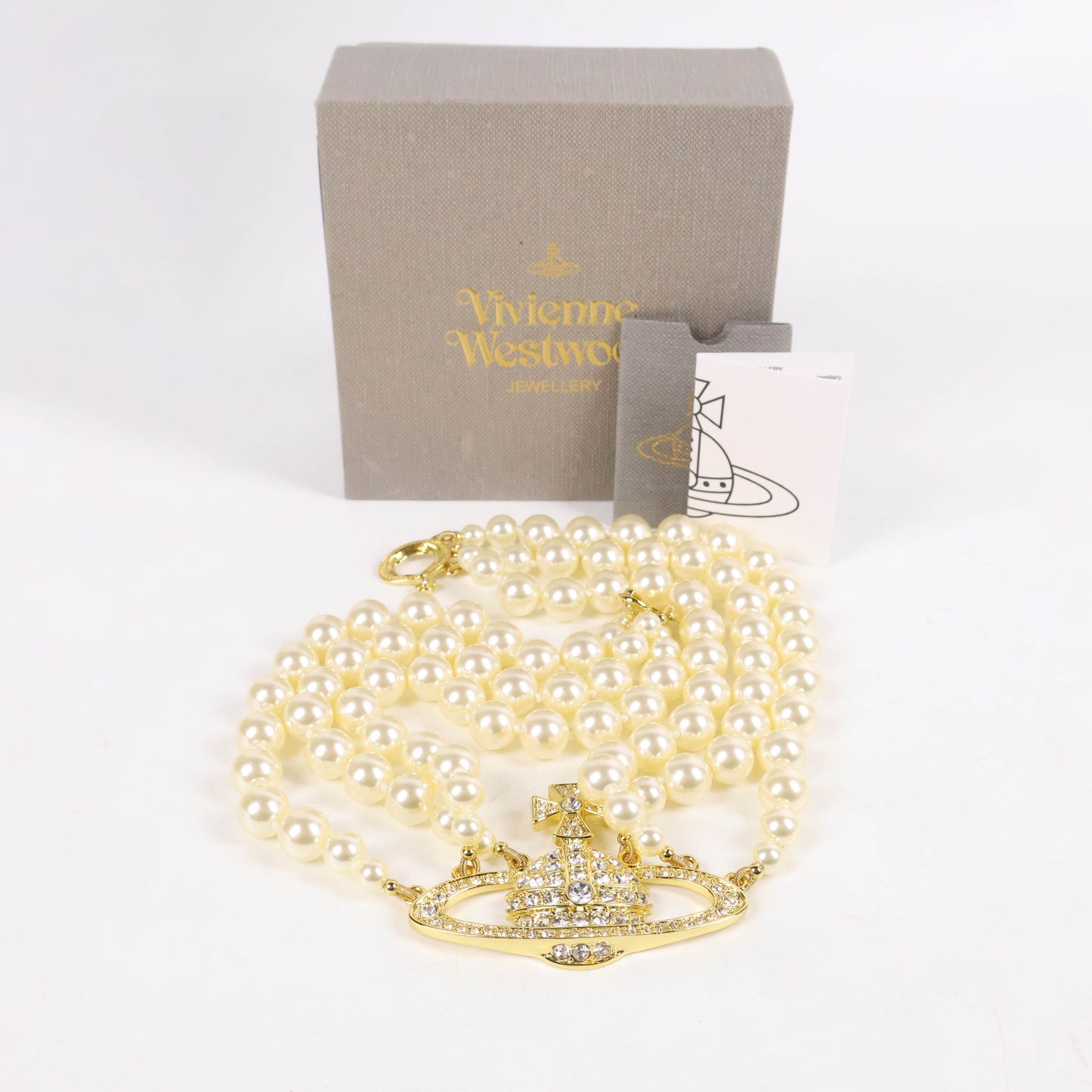 Vivienne Westwood Necklace Pearl Crystal