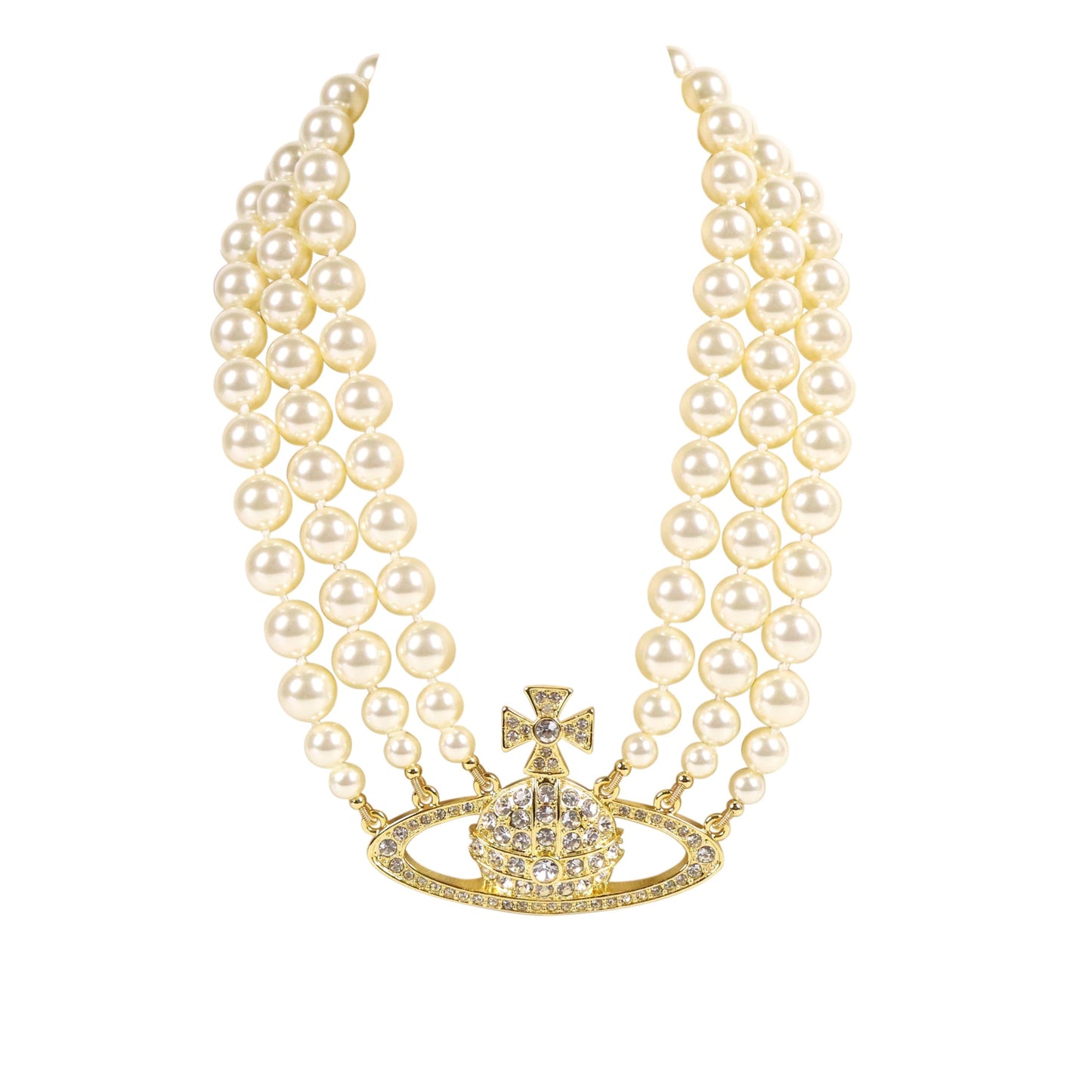 Vivienne Westwood Necklace Pearl Crystal