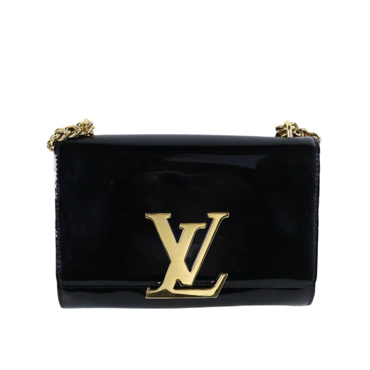 Louis Vuitton Flap Bag Black Patent