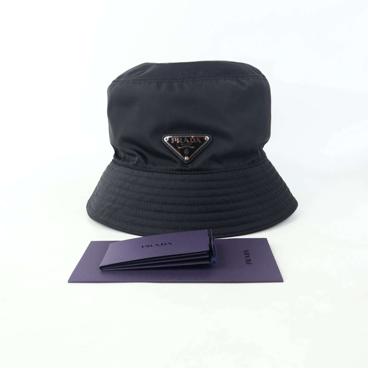 Prada Bucket Hat Black Nylon XL