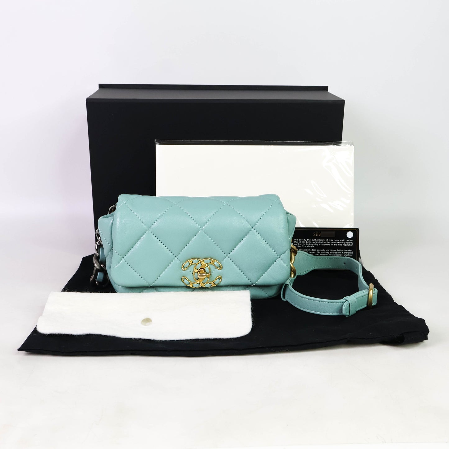 Chanel 19 Belt Bag Green