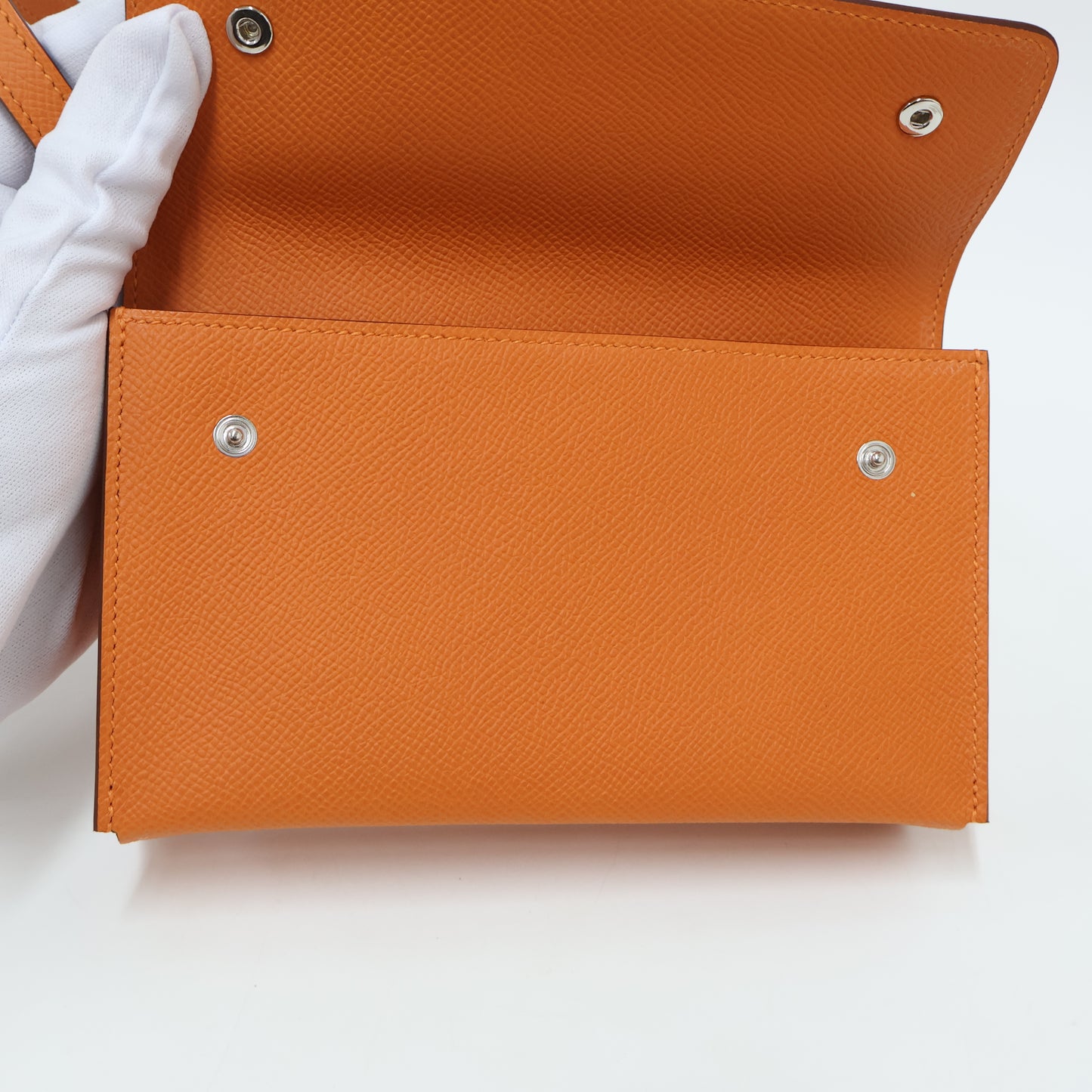 Hermes Snap Wallet Orange