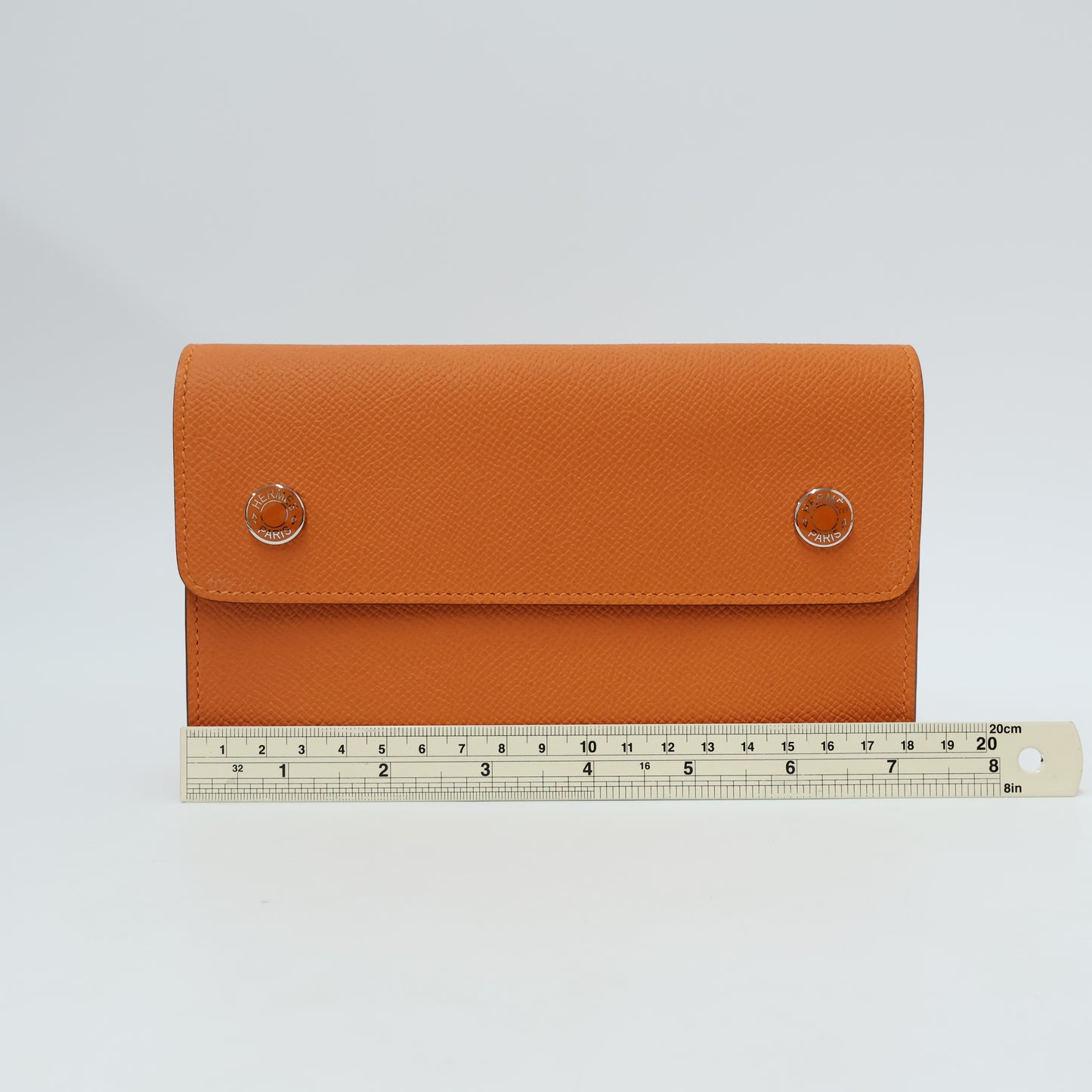 Hermes Snap Wallet Orange