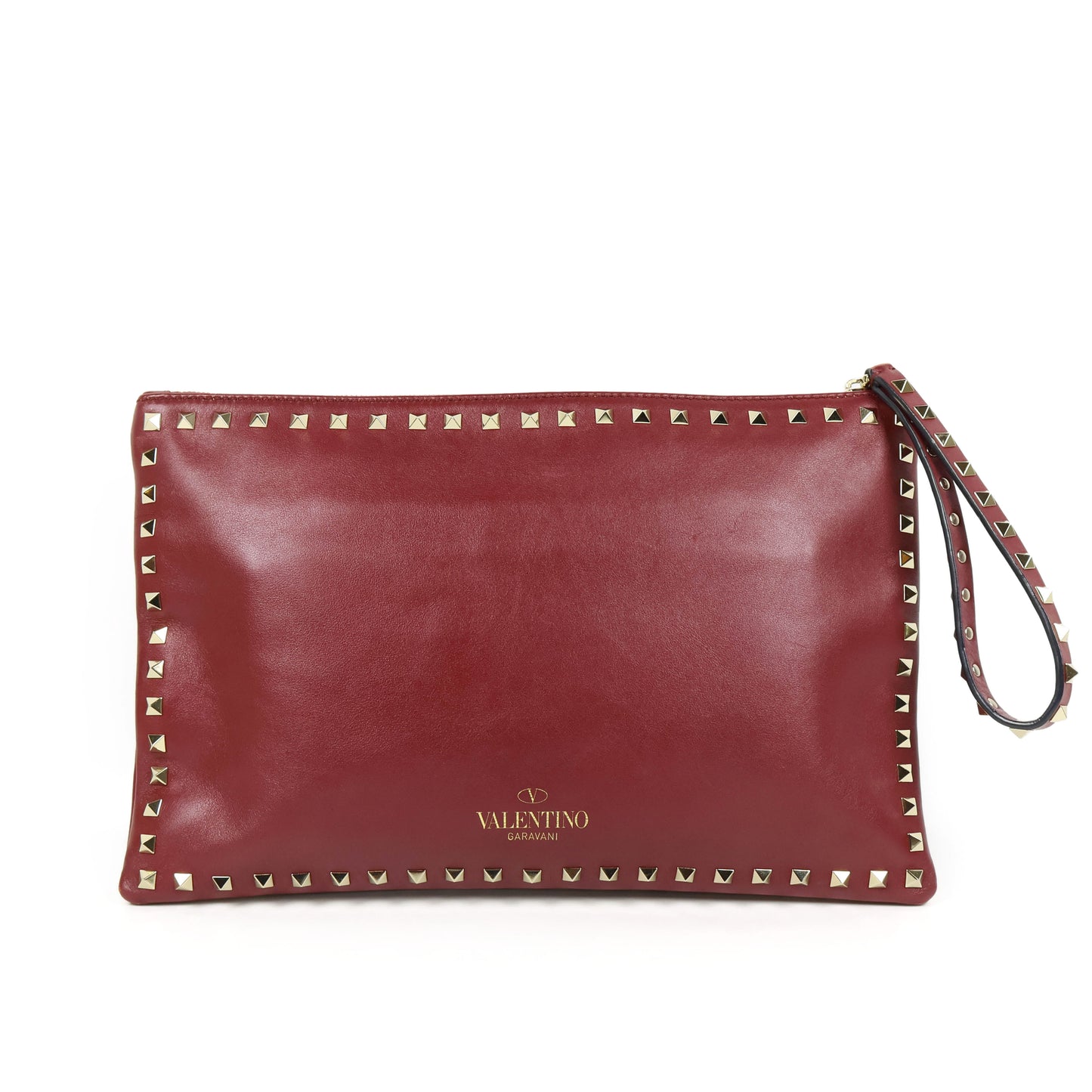 Valentino Clutch Large Burgundy