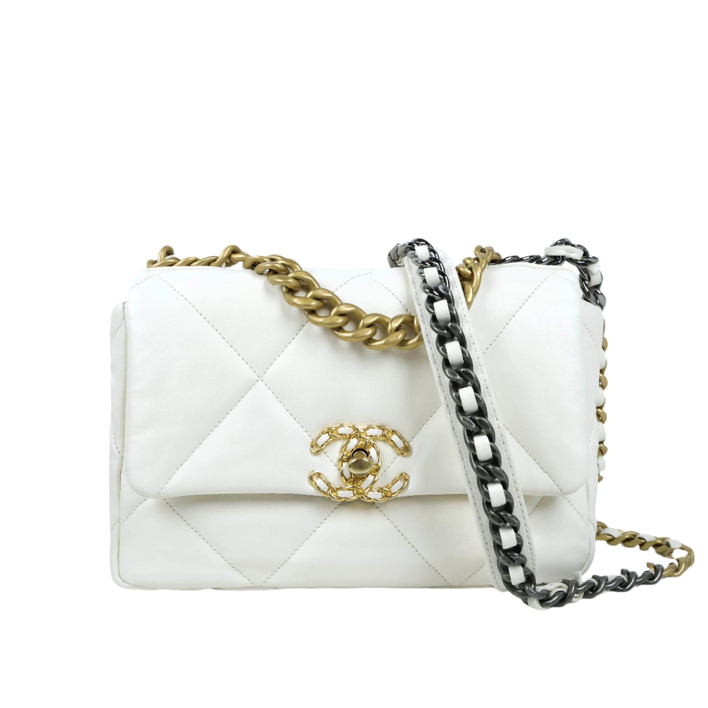 Chanel 19 (26 cm) White