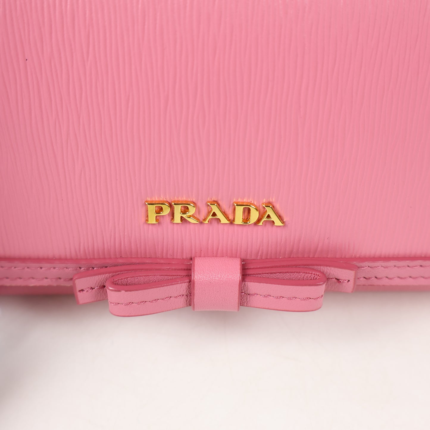 Prada Long Wallet Bow Geranio