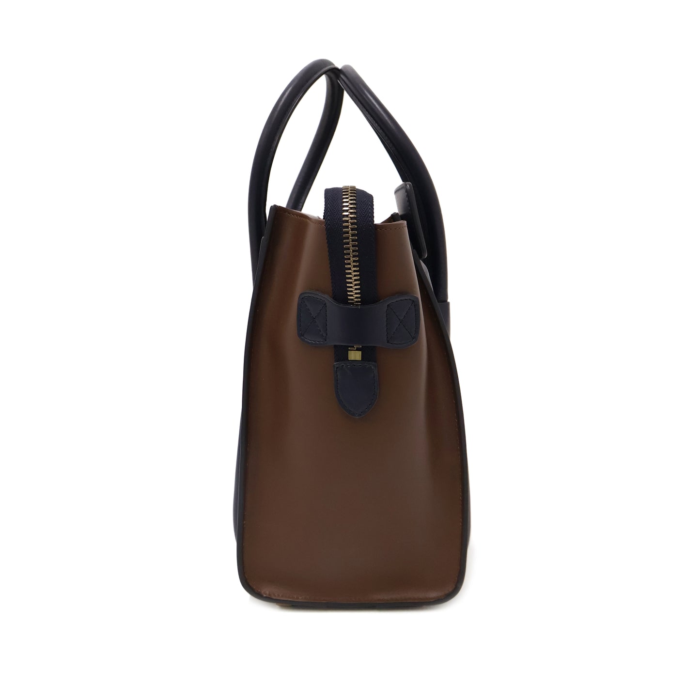 Celine Luggage Micro Tri Color Black Navy Brown