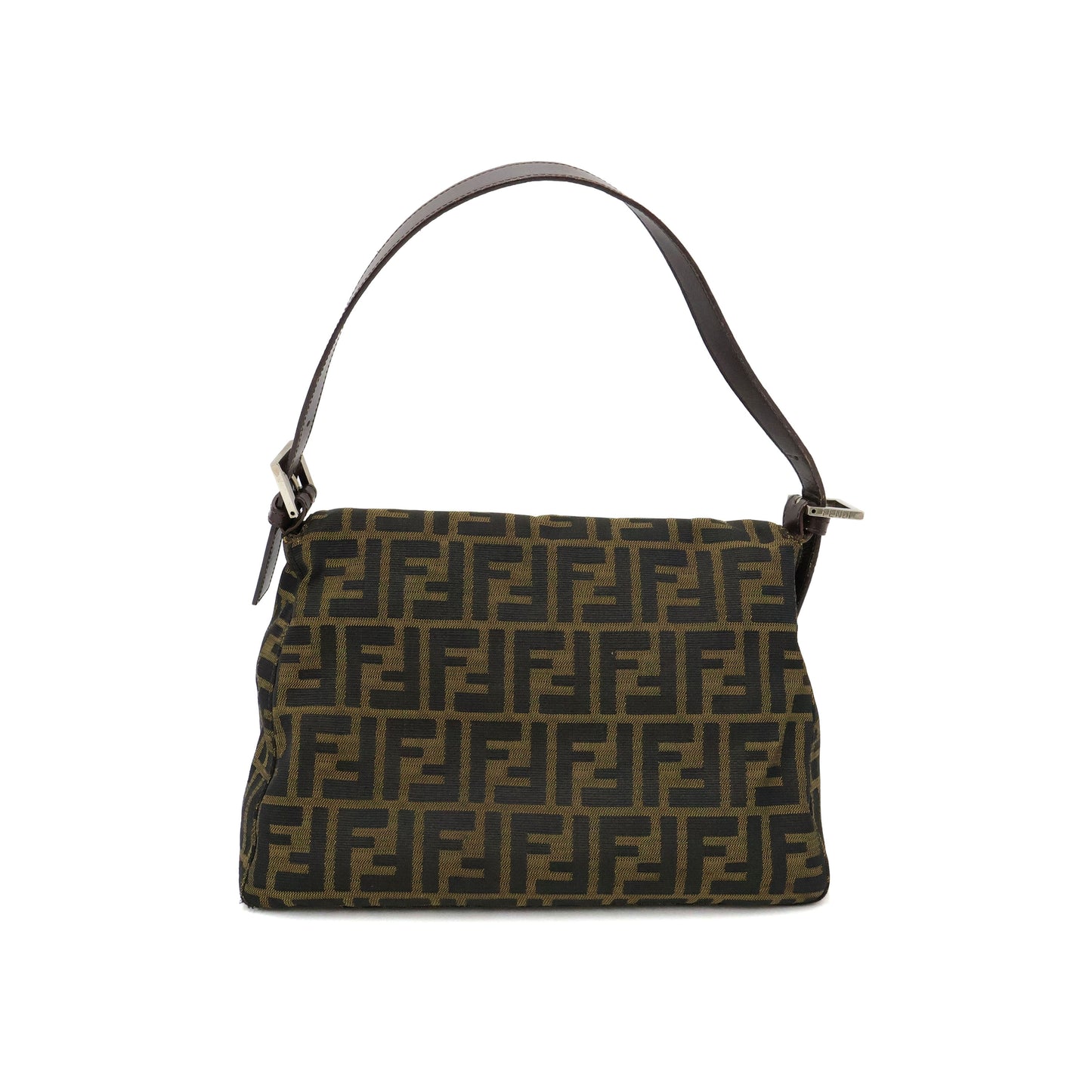 Fendi Baguette Zucca Shoulder Brown