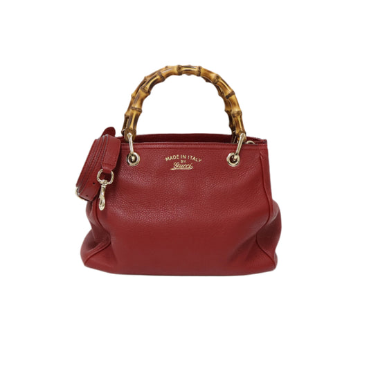 Gucci Bamboo Leather Red