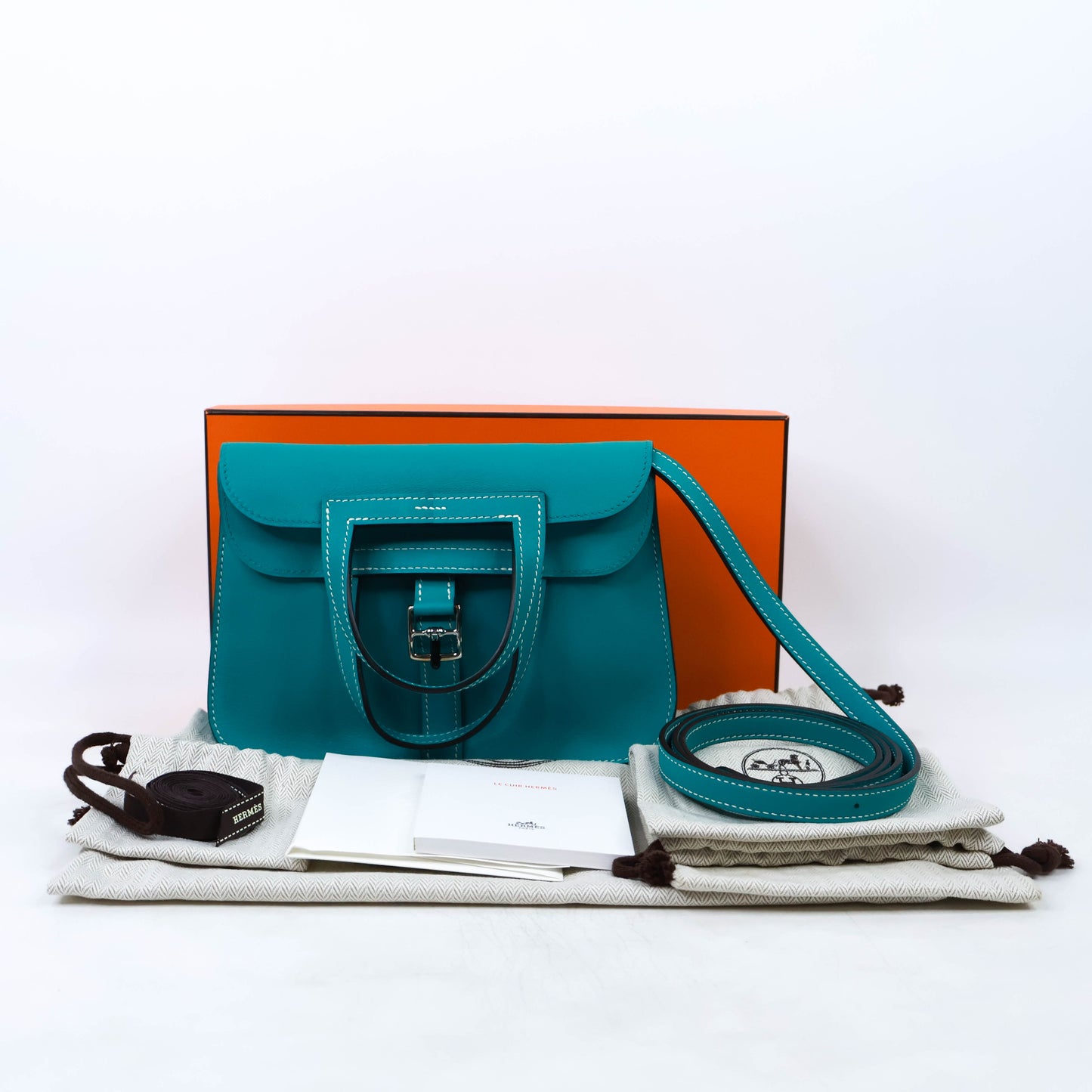 Hermes Halzan Mini Blue Paon Swift