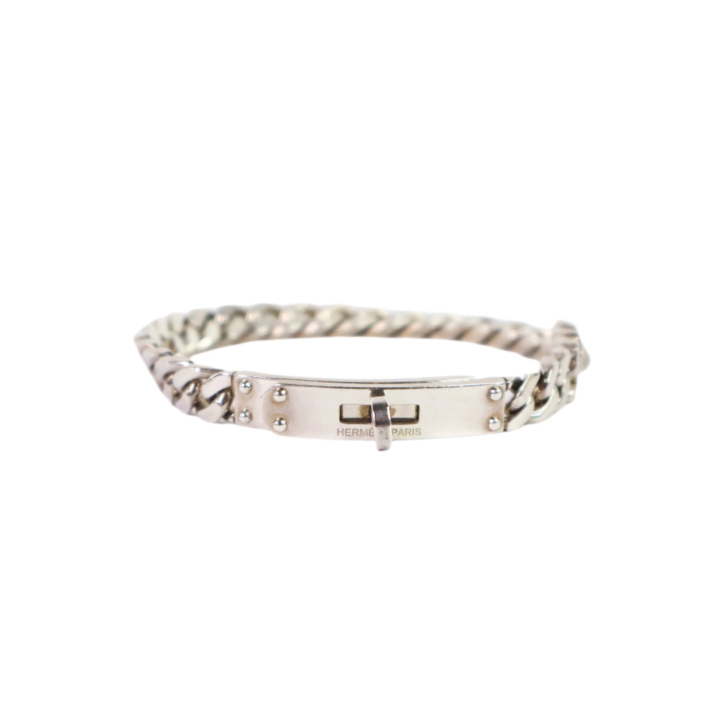 Hermes Bracelet Kelly Chain Silver