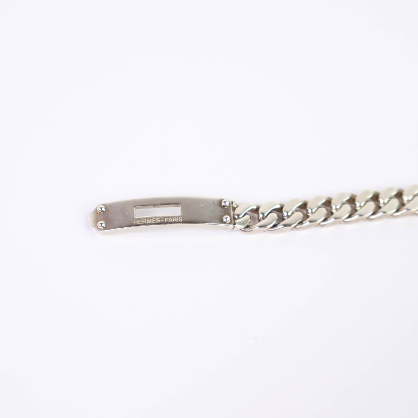 Hermes Bracelet Kelly Chain Silver