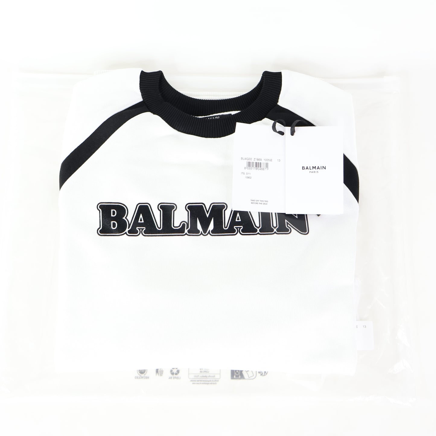 Balmain Sweater White Black