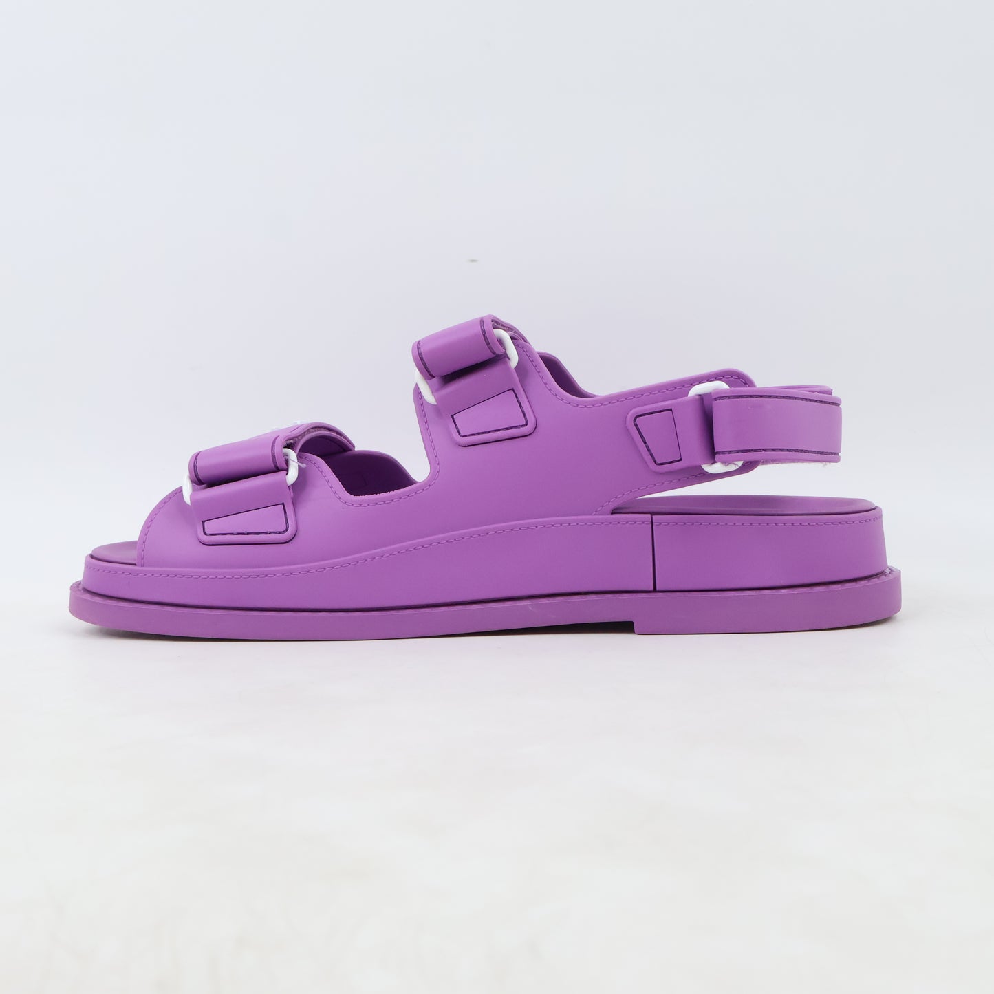 Chanel Sandals Rubber Purple 37