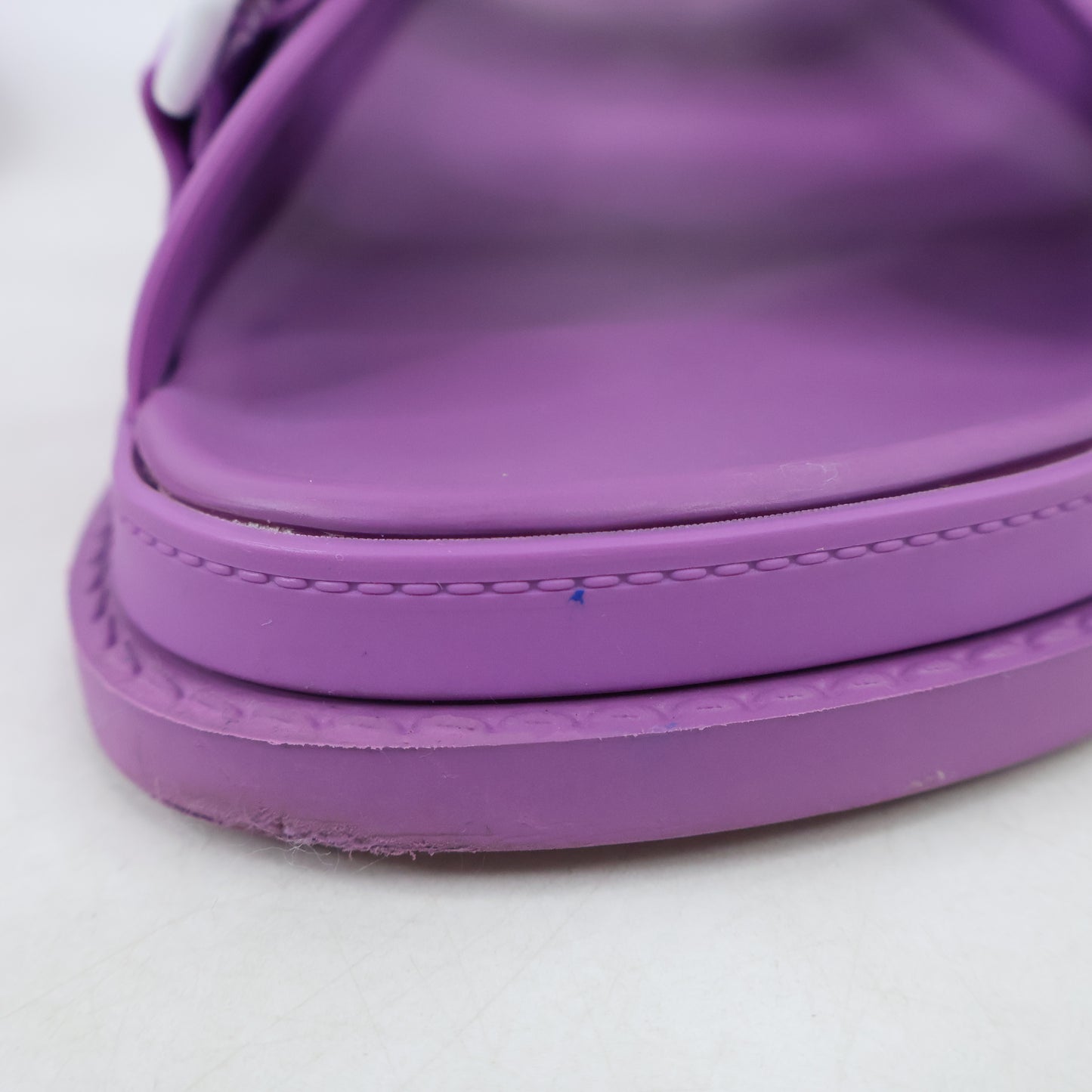 Chanel Sandals Rubber Purple 37