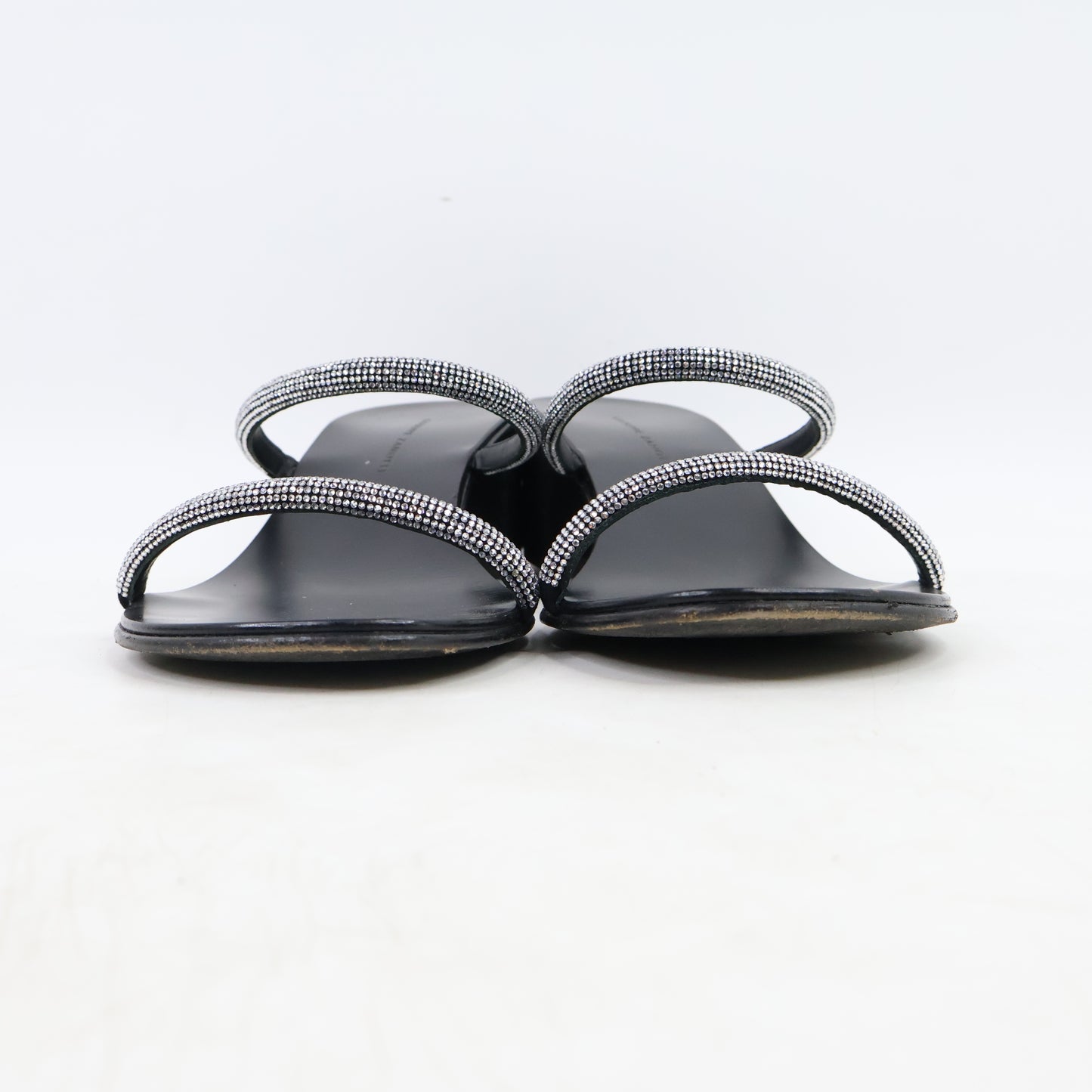 Giuseppe Zanotti Sandals Black Crystal 38