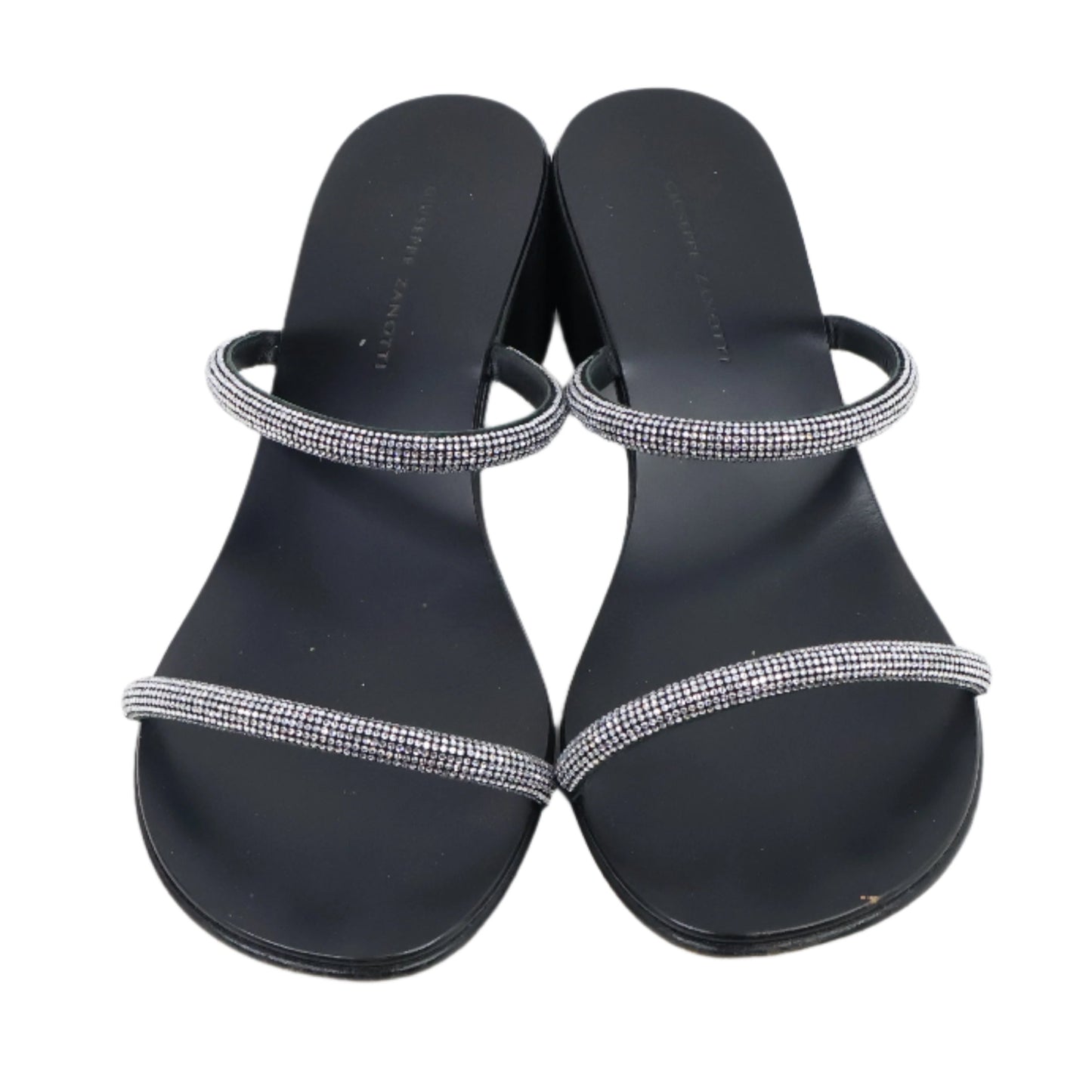 Giuseppe Zanotti Sandals Black Crystal 38