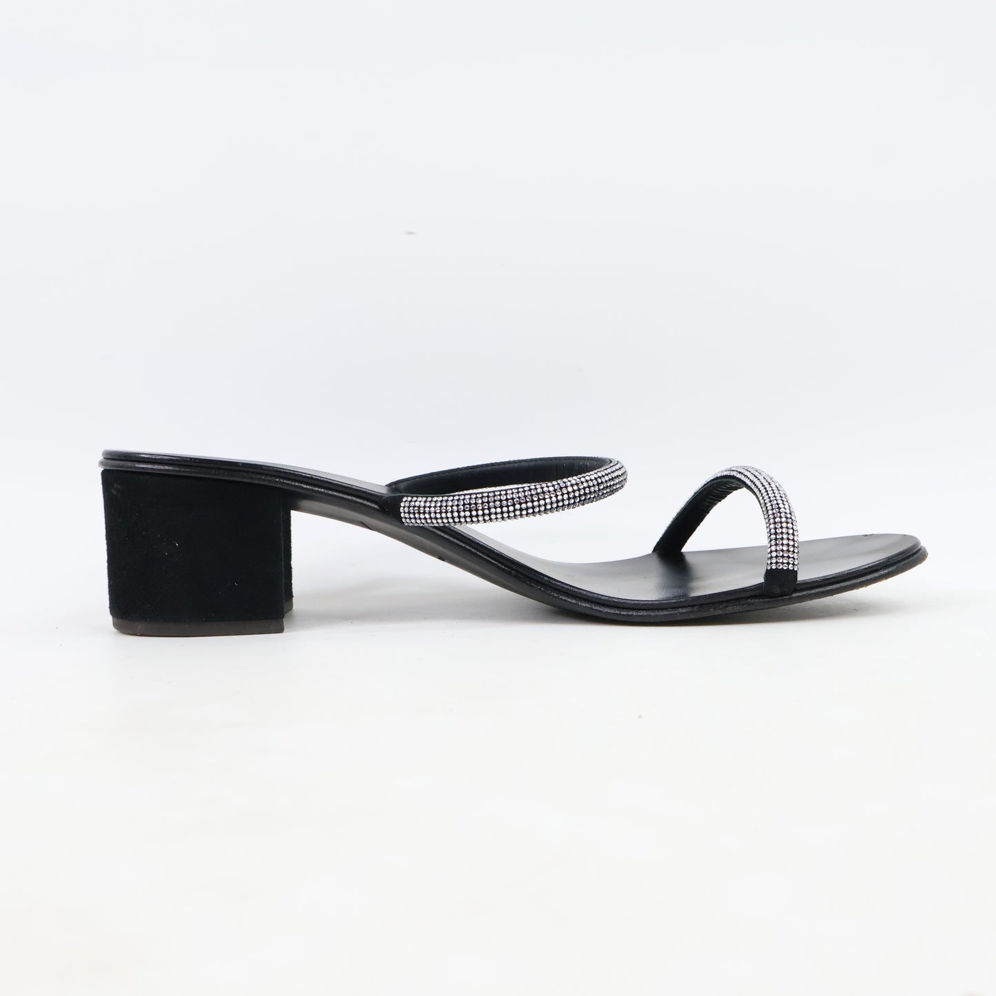 Giuseppe Zanotti Sandals Black Crystal 38