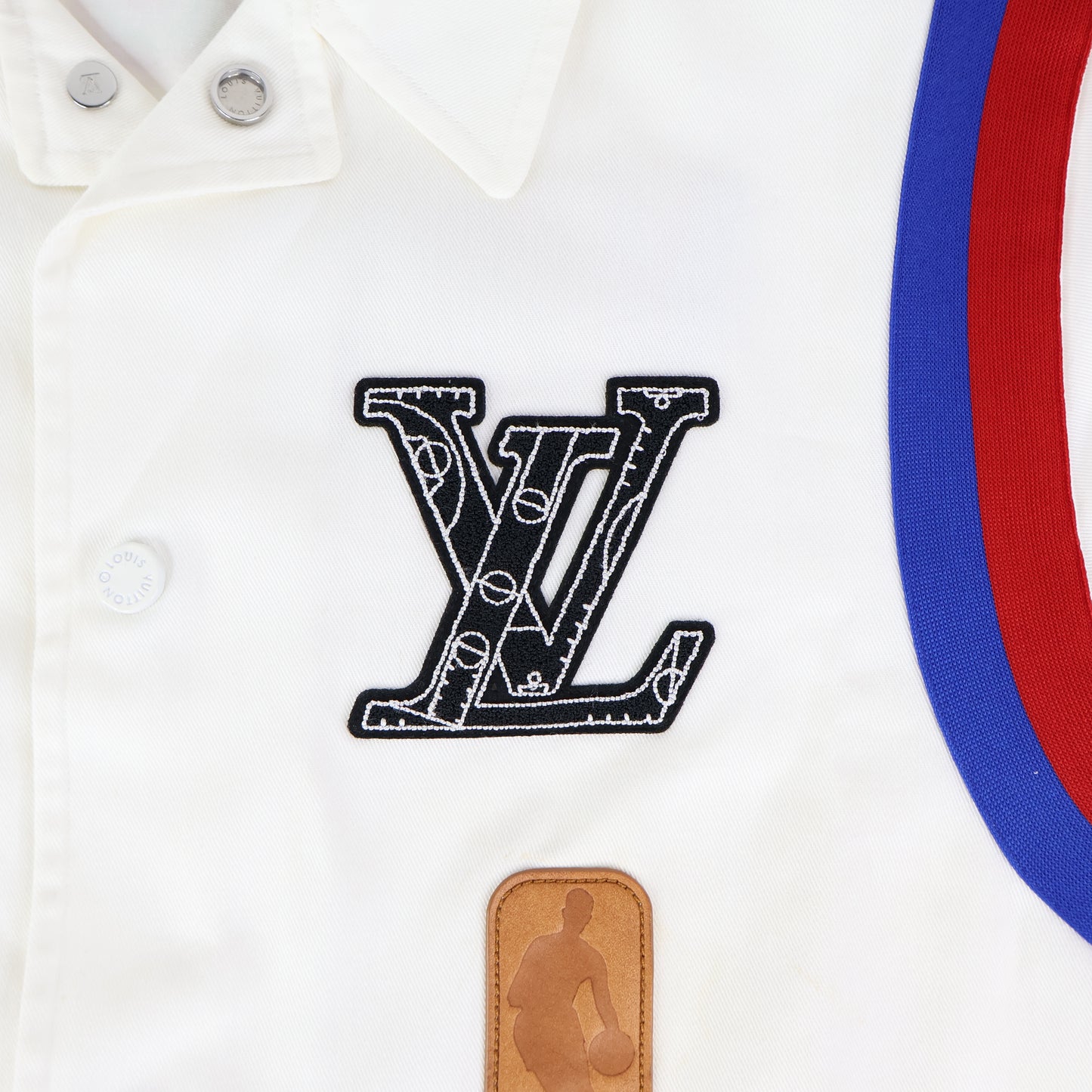 Louis Vuitton x NBA Shirt White Blue/Red