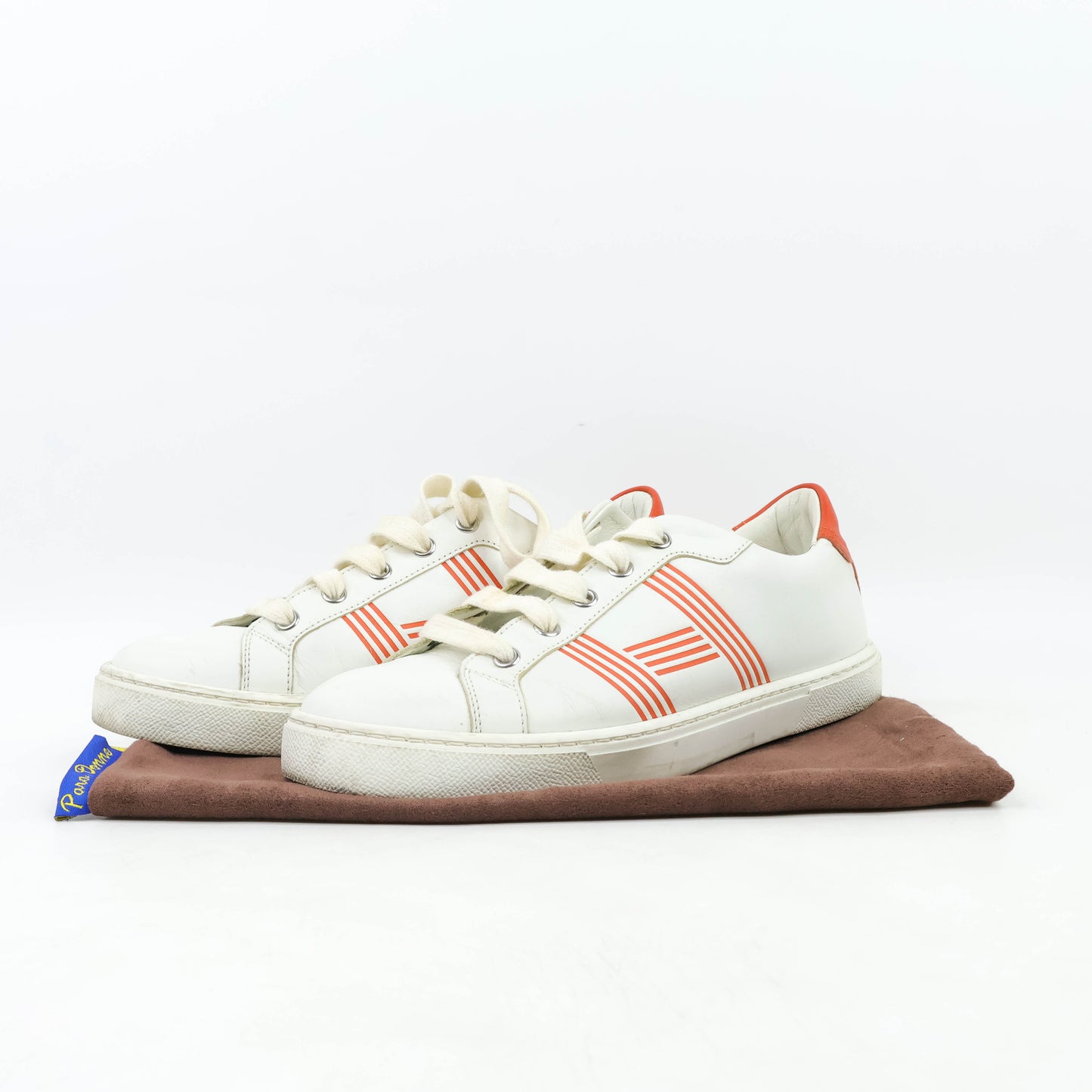 Hermes Avantage Sneakers White/Orange 37