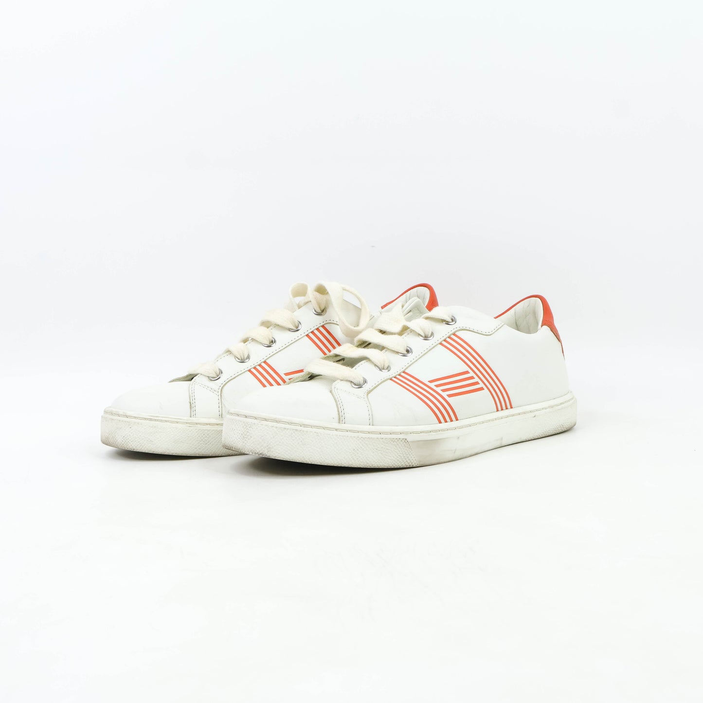 Hermes Avantage Sneakers White/Orange 37