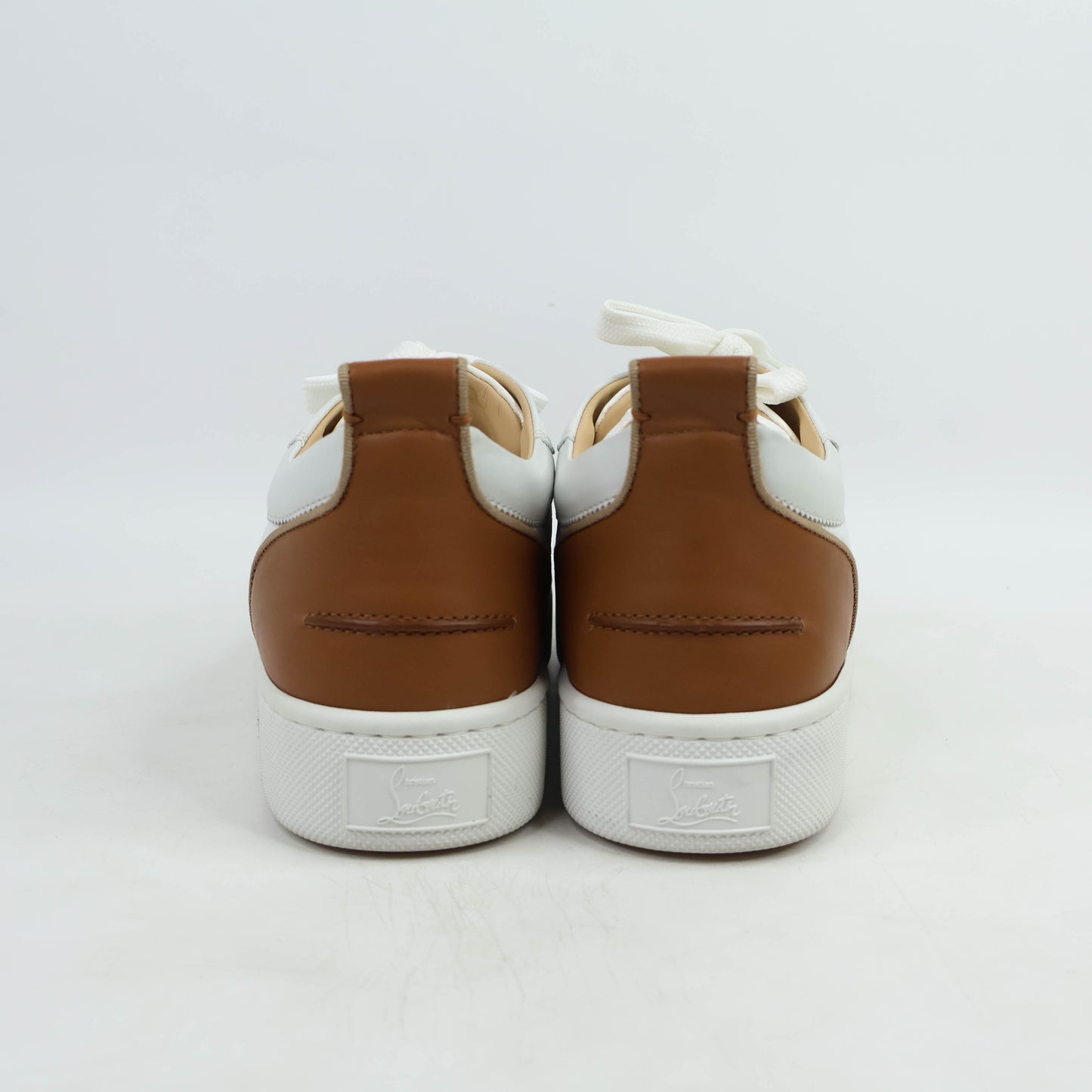 Christian Louboutin Sneakers Suede White Brown Black