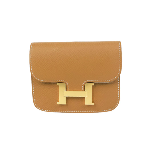 Hermes Constance Slim Epsom Gold GHW