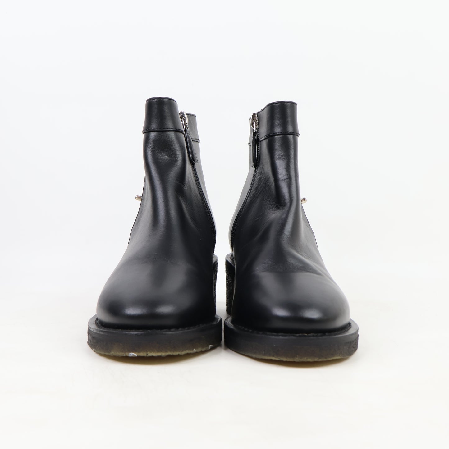 Chanel Ankle Boots Black CC Turnlock 36