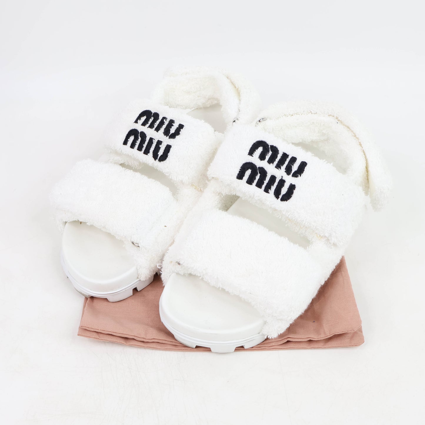 Miu Miu Sandals Terry Cloth 36