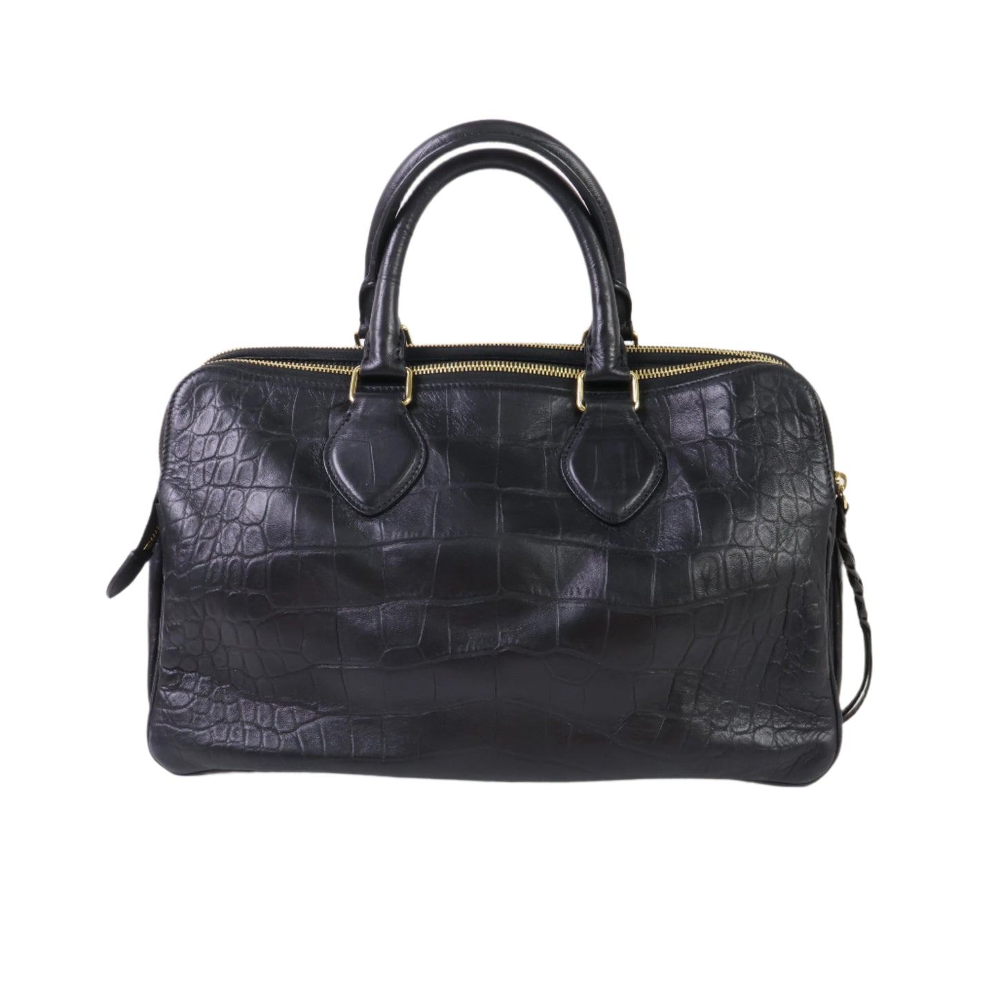 Celine Crocodile Small Black