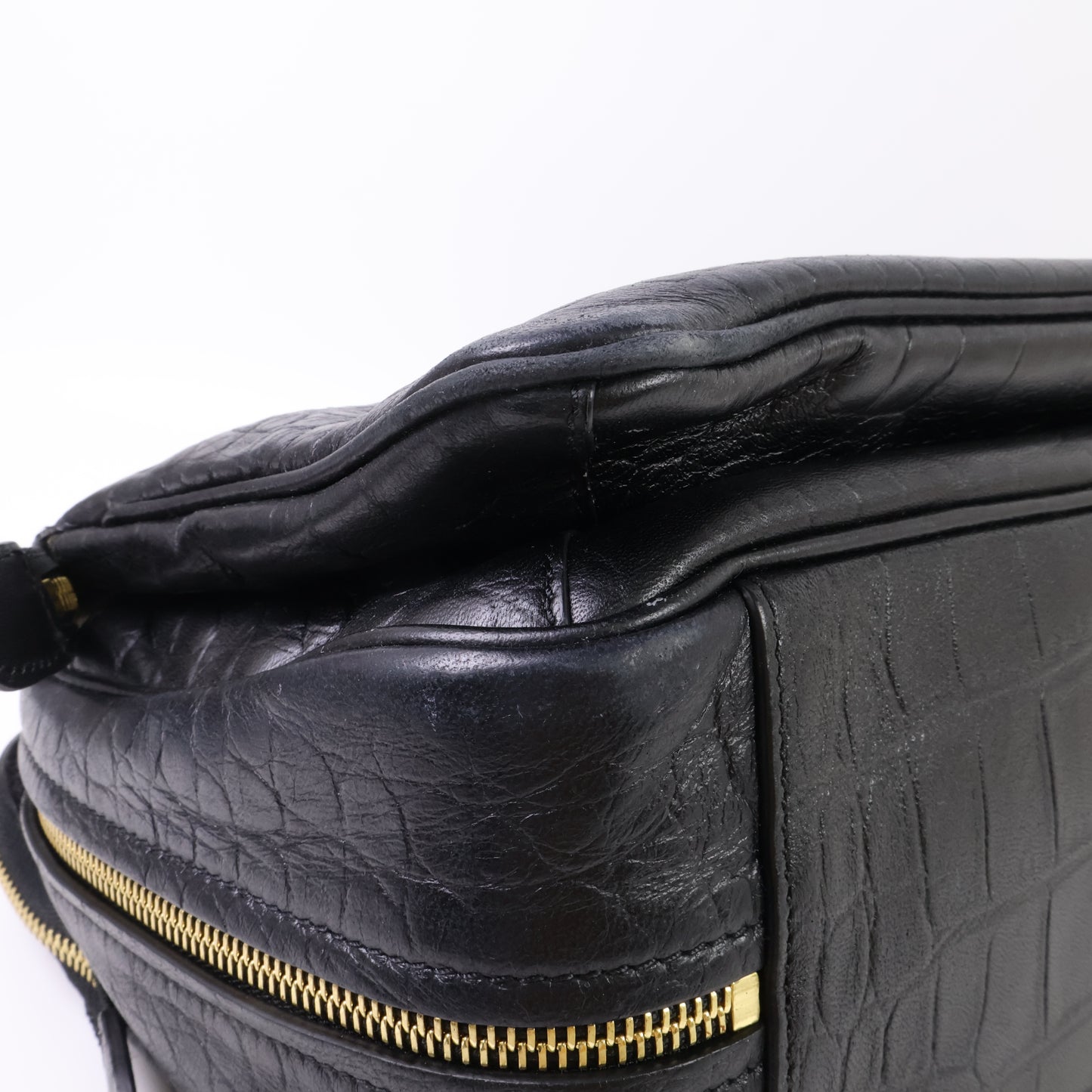 Celine Crocodile Small Black