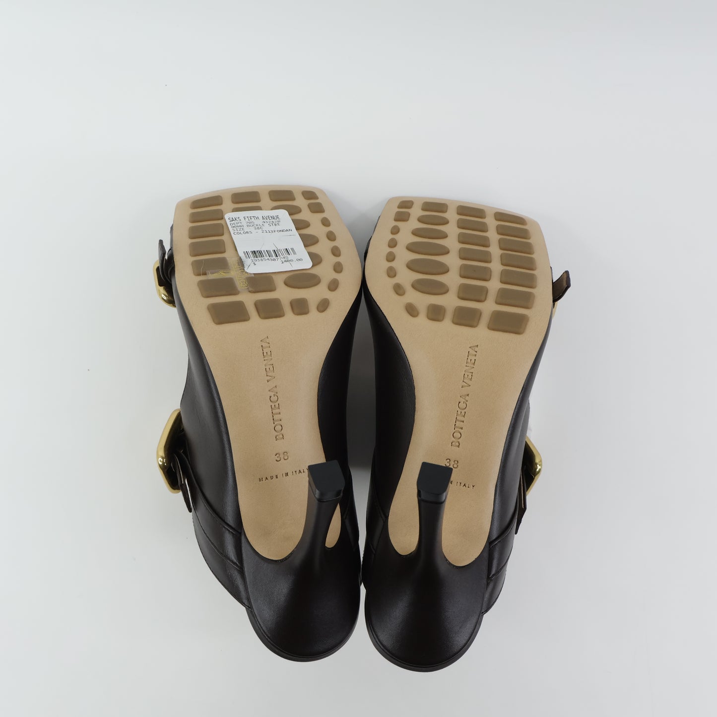 Bottega Veneta Stretch Buckle Mule Sandal 38