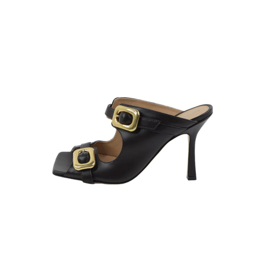 Bottega Veneta Stretch Buckle Mule Sandal 38