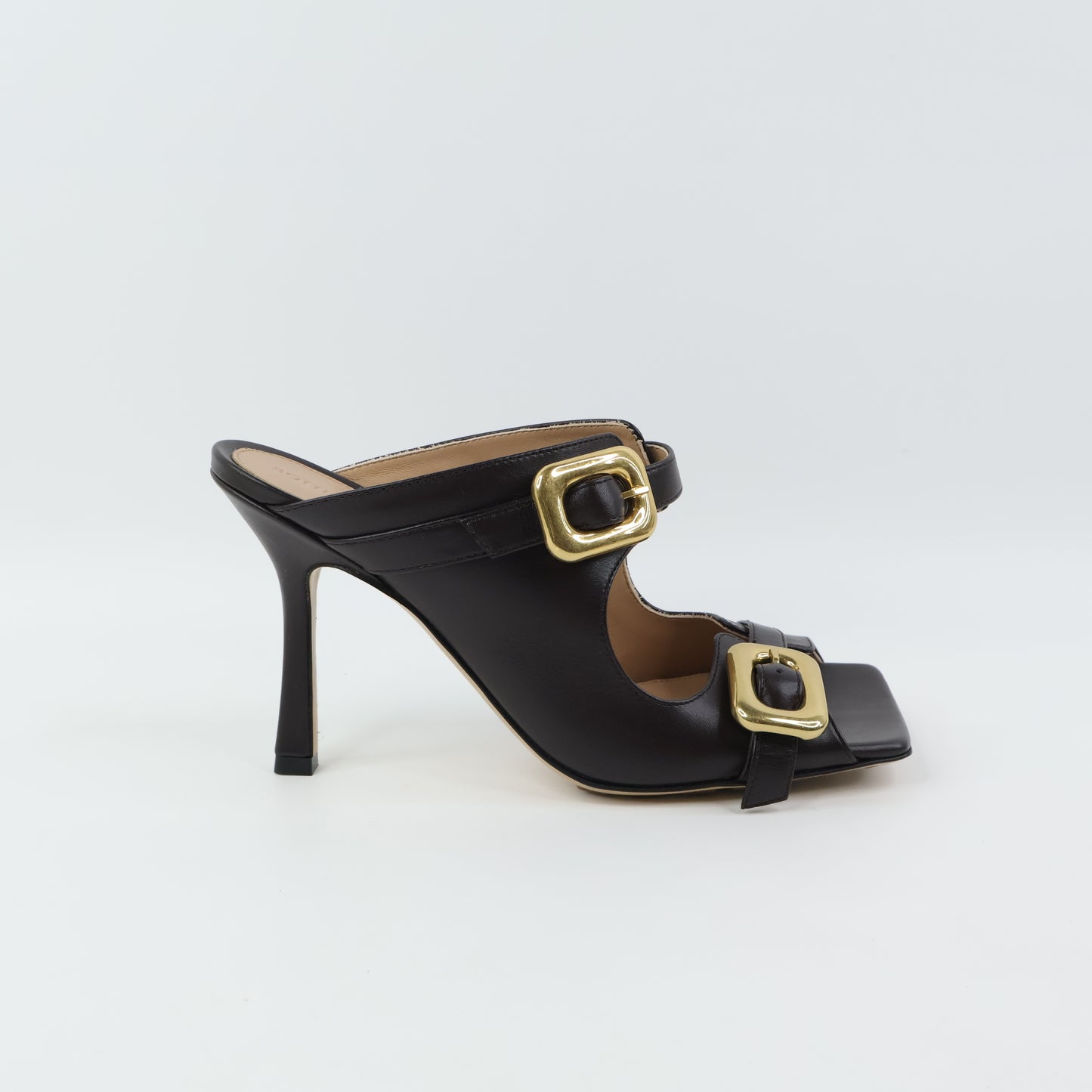 Bottega Veneta Stretch Buckle Mule Sandal 38