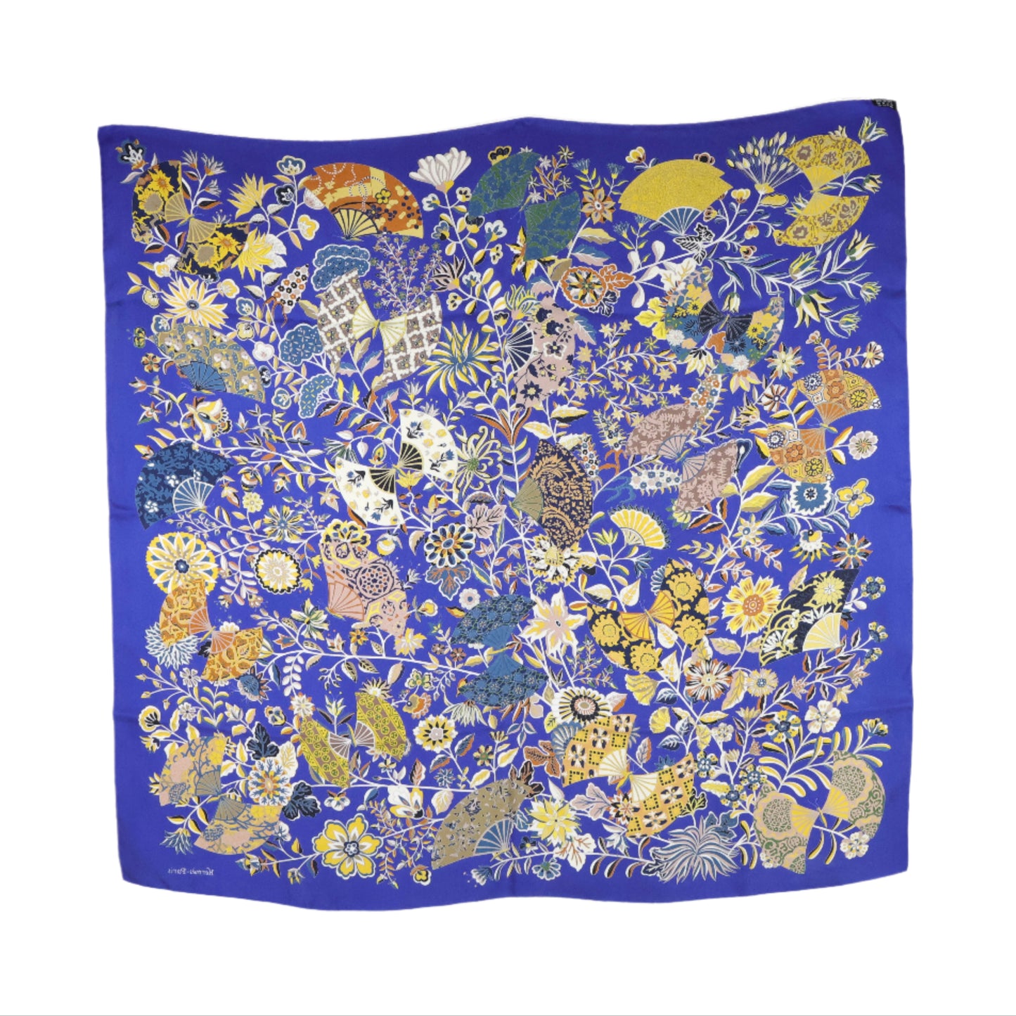 Hermes Scarf Silk 90x90 Fleurs Et Papilions