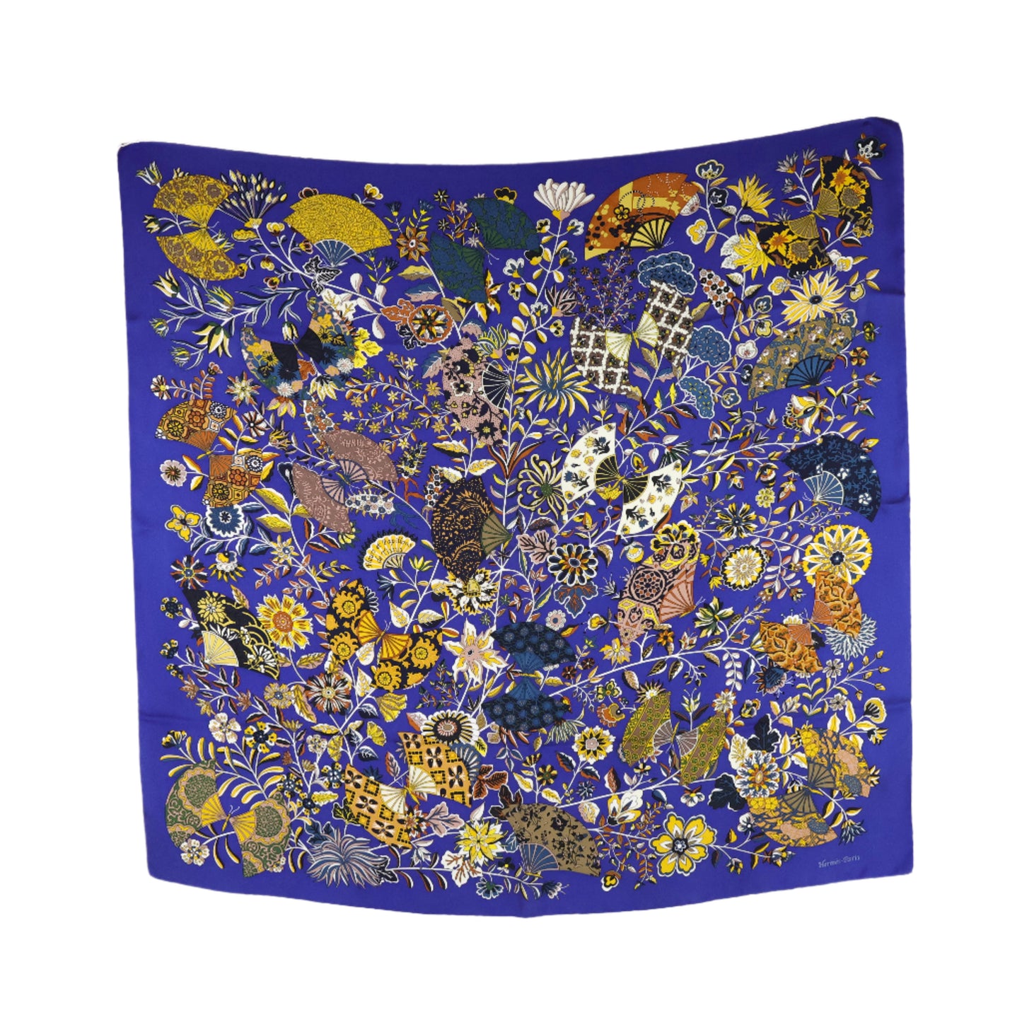 Hermes Scarf Silk 90x90 Fleurs Et Papilions