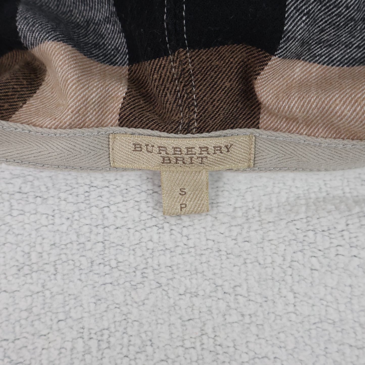 Burberry Jacket Cotton Hoodie Grey