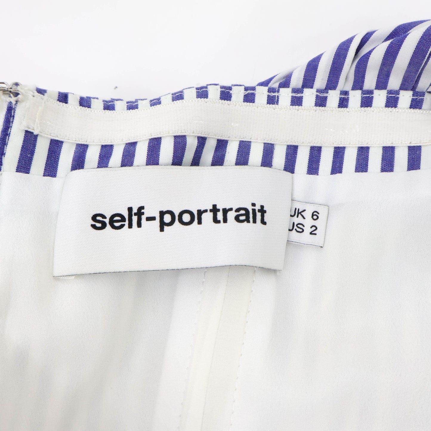 Self Portrait Dress White Blue