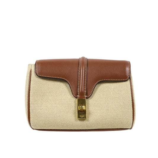 Celine Soft 16 Mini Canvas Natural