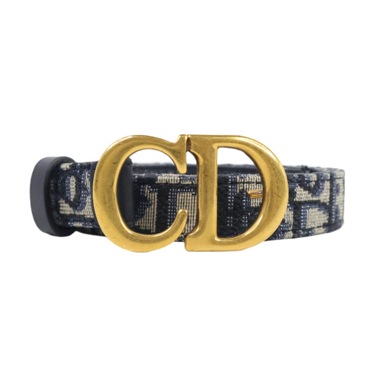 Christian Dior Belt Blue Oblique 70