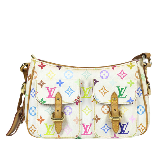 Louis Vuitton Monogram Multicolor Lodge PM White