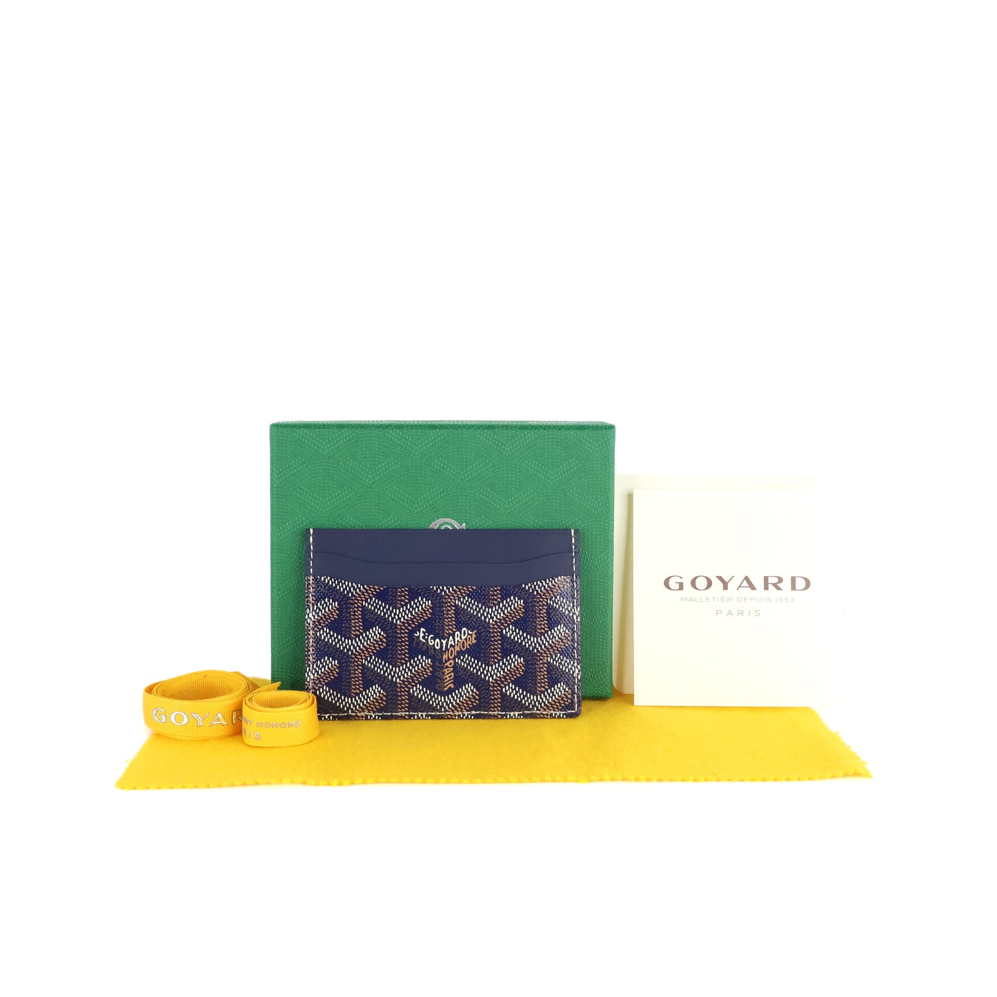 Goyard Card Holder Navy