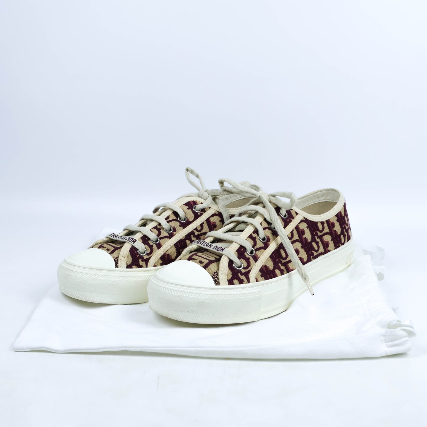 Christian Dior Sneakers Oblique Burgundy 37