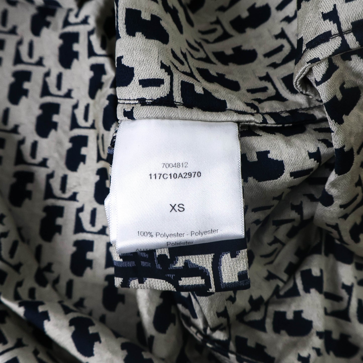 Christian Dior Hoodie Anorak Blue Oblique