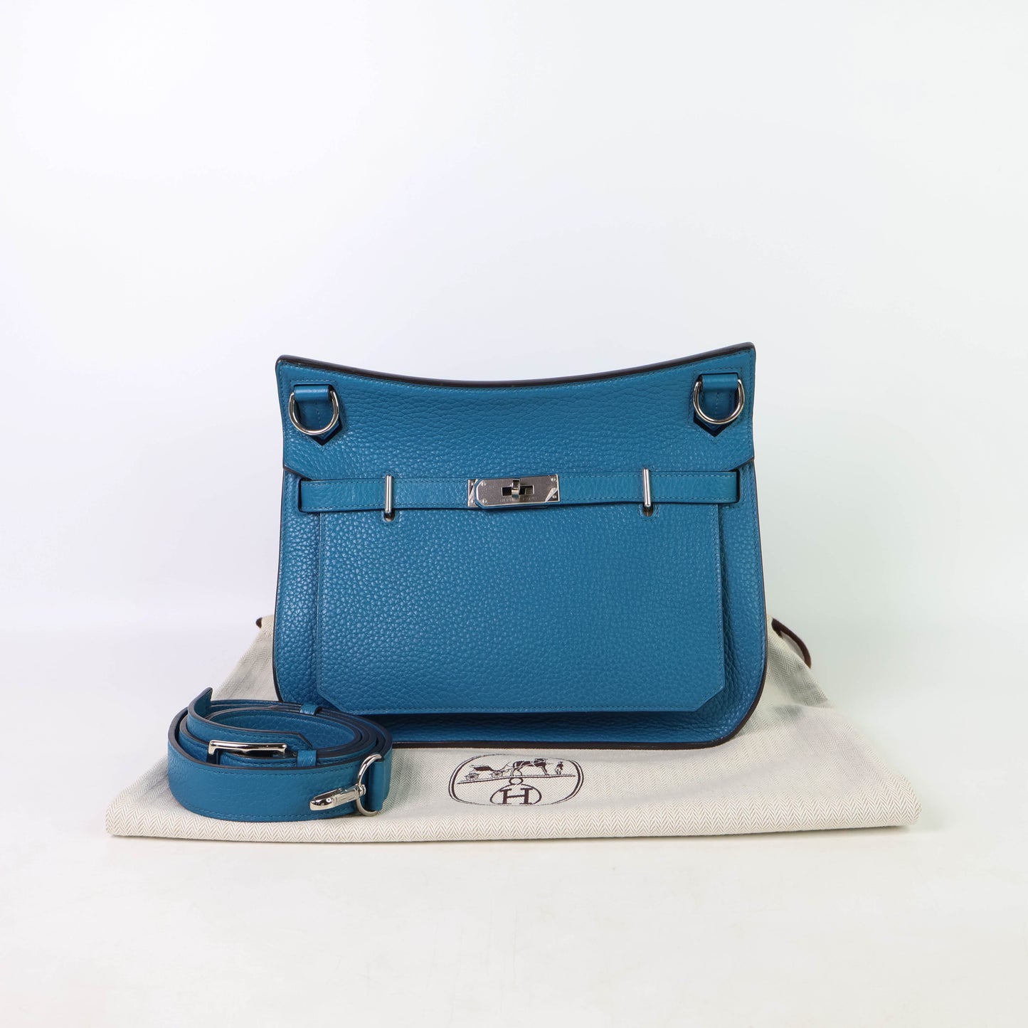 Hermes Jypsiere28 Blue Clemence PHW